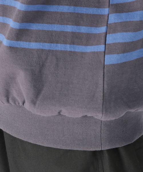 niko and...（ニコアンド）の「クレイジーボーダーロングスリーブTシャツ（Tシャツ/カットソー・メンズ・グレー/チャコール/グリーン・MEDIUM/LARGE）」の18枚目の写真