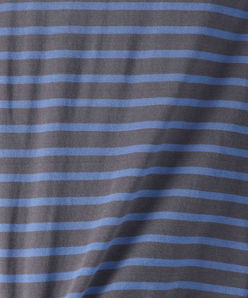 niko and...（ニコアンド）の「クレイジーボーダーロングスリーブTシャツ（Tシャツ/カットソー・メンズ・グレー/チャコール/グリーン・MEDIUM/LARGE）」の19枚目の写真