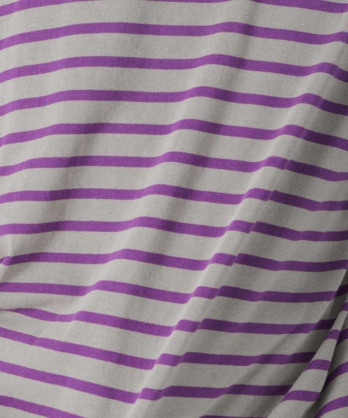 niko and...（ニコアンド）の「クレイジーボーダーロングスリーブTシャツ（Tシャツ/カットソー・メンズ・グレー/チャコール/グリーン・MEDIUM/LARGE）」の20枚目の写真