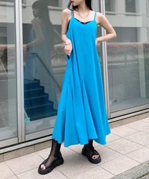 Long flare camisole one-piece / ロングフレアキャミソールワンピース