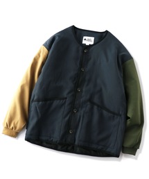 ウールライク中ワタノーカラーJKT