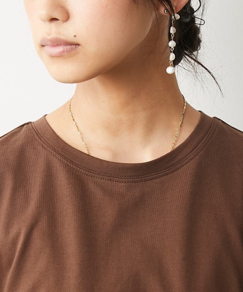 CHIC STYLE(シックスタイル)の「<大きいサイズ>綿100%パフスリーブカットソートップス シックスタイル(Tシャツ/カットソー・レディース・ブラウン/ブラック・4/5/7/8/3/6/2)」の15枚目の写真