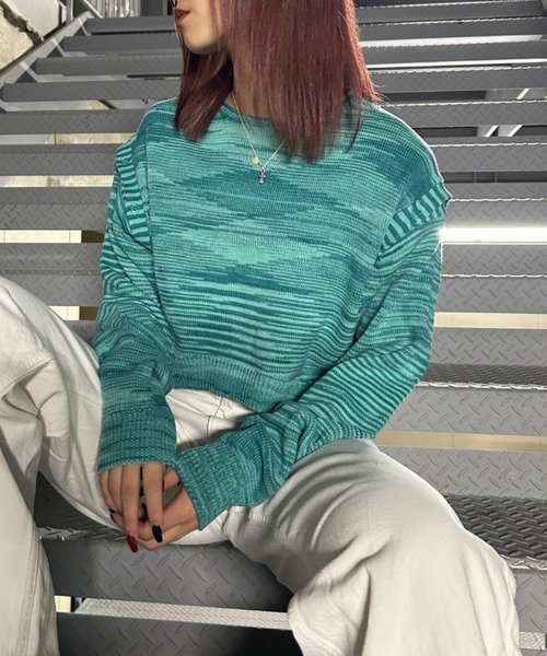 FIG&VIPER（フィグアンドバイパー）の「袖取り外し3WAYニットトップス（ニット/セーター・レディース・ブラック/ピンク/ブルー・FREE）」の20枚目の写真