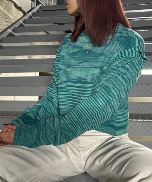 FIG&VIPER（フィグアンドバイパー）の「袖取り外し3WAYニットトップス（ニット/セーター・レディース・ブラック/ピンク/ブルー・FREE）」の19枚目の写真