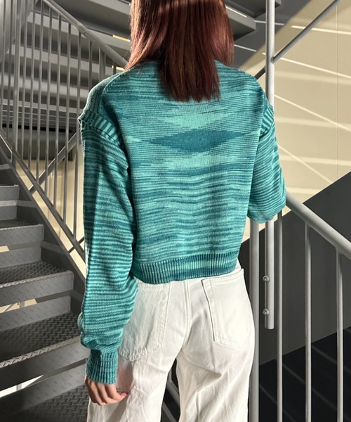 FIG&VIPER（フィグアンドバイパー）の「袖取り外し3WAYニットトップス（ニット/セーター・レディース・ブラック/ピンク/ブルー・FREE）」の18枚目の写真