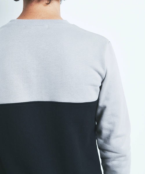 Magine（マージン）の「BACK BRASHED URAKE 2TONE P/O SWEAT L/S:裏毛裏起毛 2トーン プルオーバースウェット 22AW（スウェット・メンズ・ホワイト/グレー/オリーブ/グレイッシュベージュ・44/46/48）」の13枚目の写真