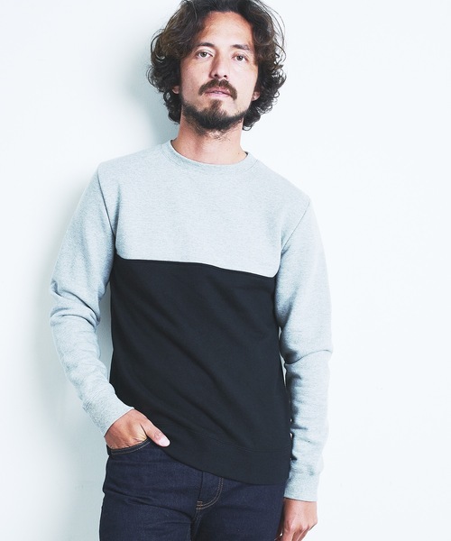 Magine（マージン）の「BACK BRASHED URAKE 2TONE P/O SWEAT L/S:裏毛裏起毛 2トーン プルオーバースウェット 22AW（スウェット・メンズ・ホワイト/グレー/オリーブ/グレイッシュベージュ・44/46/48）」の17枚目の写真