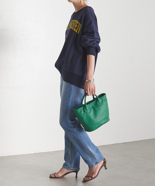 COLLAGE GALLARDAGALANTE（コラージュガリャルダガランテ）の「TAXIプリント/ロゴスウェット（スウェット・レディース・ネイビー・FREE）」の10枚目の写真