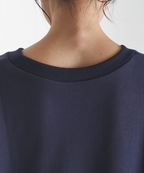 COLLAGE GALLARDAGALANTE（コラージュガリャルダガランテ）の「TAXIプリント/ロゴスウェット（スウェット・レディース・ネイビー・FREE）」の21枚目の写真