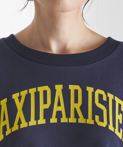 COLLAGE GALLARDAGALANTE（コラージュガリャルダガランテ）の「TAXIプリント/ロゴスウェット（スウェット・レディース・ネイビー・FREE）」の22枚目の写真