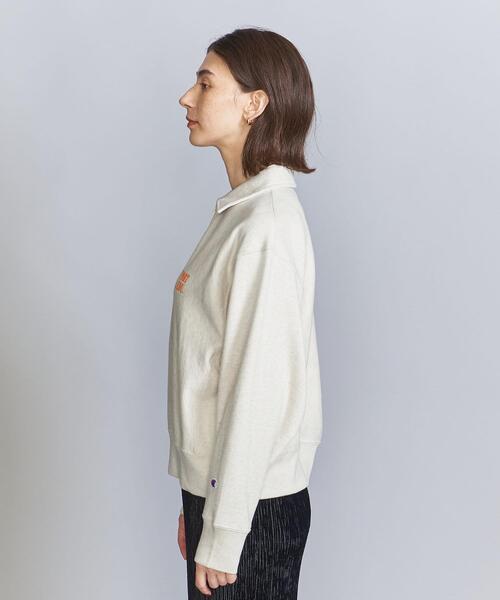 Champion（チャンピオン）の「【別注】＜Champion(チャンピオン)＞リバースウィーブハーフジップスウェット（スウェット・レディース・ブラック/オフホワイト/コバルトブルー・FREE）」の8枚目の写真