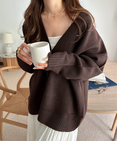 Y's ワイズ ベージュ 長袖 カーディガン・ボレロ・アンサンブル M Y's ワイズ ベージュ 長袖 カーディガン・ボレロ・アンサンブル