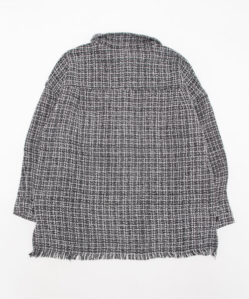 CECIL McBEE（セシルマクビー）の「ツイードジャケット（テーラードジャケット・レディース・ブラック/ホワイト・MEDIUM/LARGE）」の3枚目の写真