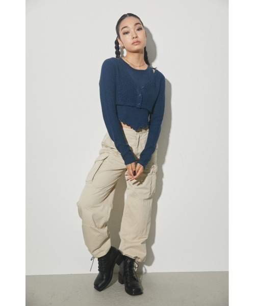 WAFFLE 2PIECE KNIT ラグアジェム　LAGUA GEM スライ moussy - WAFFLE 2PIECE KNIT ラグアジェム LAGUA GEM スライ の通販