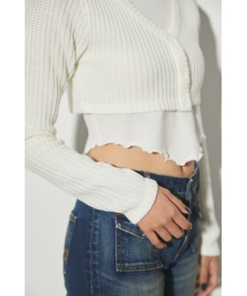 LAGUA GEM（ラグアジェム）の「WAFFLE 2PIECE KNIT-A ワッフル