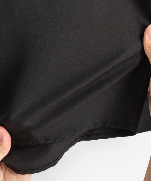 Rocky Monroe（ロッキーモンロー）の「新色追加 オーバーサイズ レギュラーカラーストレッチ長袖シャツ（シャツ/ブラウス・メンズ・ホワイト/ブラック/ネイビー/バーガンディー/ブルーグリーン/グレイッシュベージュ/チャコール/ブルー/グレー/ダークパープル/ブルーグレー/カーキ/グレー系・M/XL/L）」の17枚目の写真