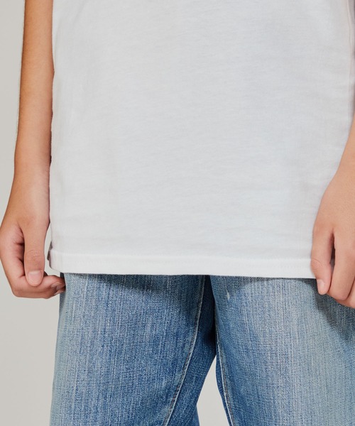 HANES(ヘインズ)の「【Hanes/ヘインズ】キッズ 【2枚組】リングスパンコットンクルーネックTシャツ(Tシャツ/カットソー・キッズ・ホワイト・130/140/150/160)」の9枚目の写真