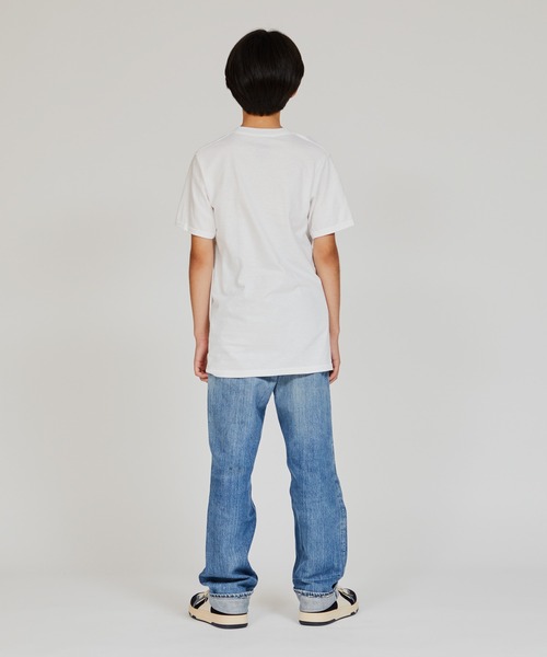 HANES(ヘインズ)の「【Hanes/ヘインズ】キッズ 【2枚組】リングスパンコットンクルーネックTシャツ(Tシャツ/カットソー・キッズ・ホワイト・130/140/150/160)」の6枚目の写真