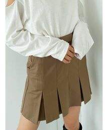 EMODA | ヘムカットプリーツミニスカート(スカート)