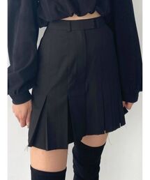 EMODA | ヘムカットプリーツミニスカート(スカート)