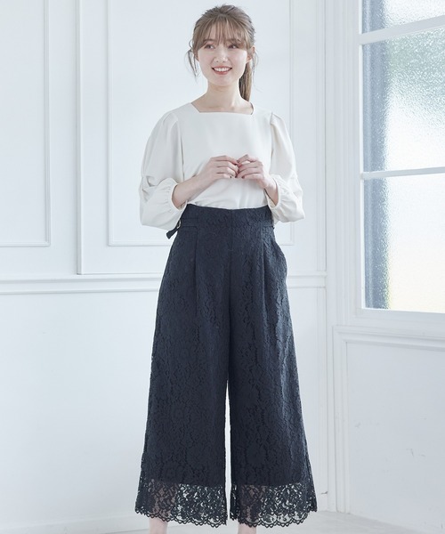 12Twelve Agenda(トゥエルブ アジェンダ)の「スクエアネックデザインスリーブブラウス(シャツ/ブラウス・レディース・ベージュ/ネイビー/ブラウン/オフホワイト・M)」の19枚目の写真
