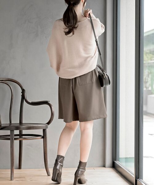 rps(アールピーエス)の「ドルマンリブニットプルオーバー(ニット/セーター・レディース・ダークグリーン/ブルー/アイボリー/ボルドー/イエロー系その他/グレイッシュベージュ/ブラック・M/フリー)」の15枚目の写真