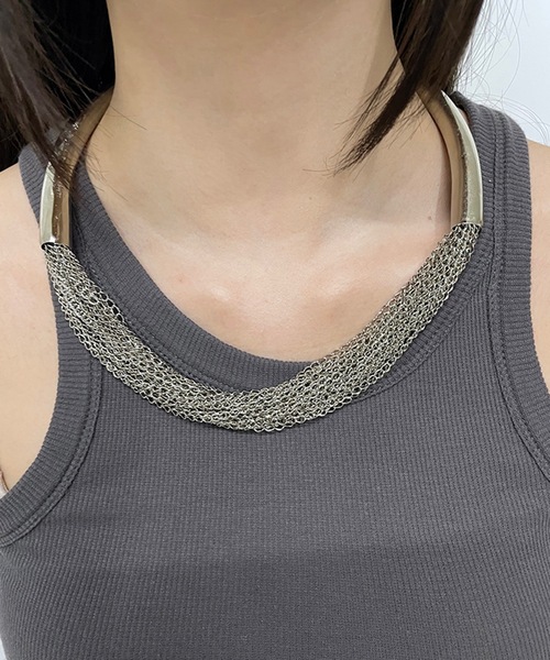 GARA(ガラ)の「GARA:CATENATION NECKLACE(ネックレス・メンズ・シルバー・ONE SIZE)」の4枚目の写真