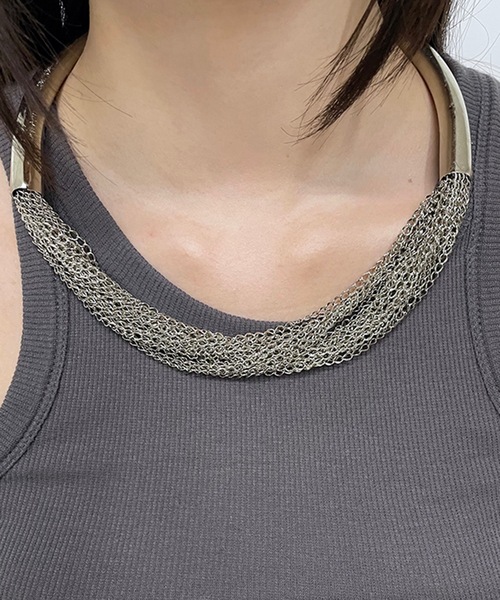GARA(ガラ)の「GARA:CATENATION NECKLACE(ネックレス・メンズ・シルバー・ONE SIZE)」の3枚目の写真