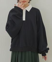 MERLOT | ワイドポロスウェット(スウェット)