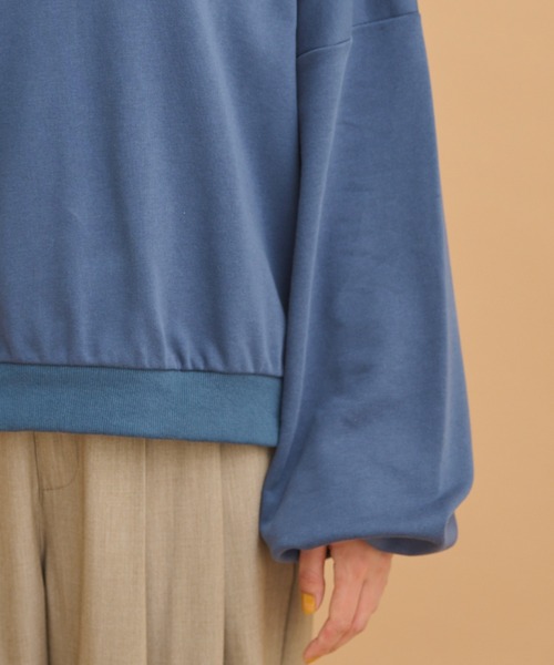 MERLOT(メルロー)の「ワイドポロスウェット(スウェット・レディース・ブラック/レッド/ブルー・FREE)」の7枚目の写真