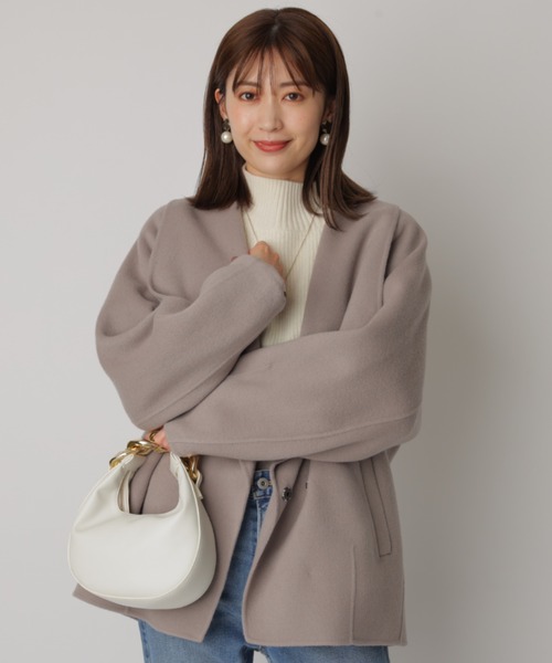 美品★褒められコート★アプワイザーリッシェ★ダウンジャケット★女優襟 Apuweiser-riche（アプワイザーリッシェ）｜ダウンジャケット