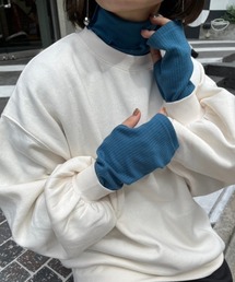 nemne store | 【低身長用サイズあり】指穴開きタートルネックニットソー(ニット/セーター)
