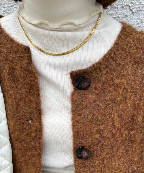nemne store(ネンネストア)の「【低身長用サイズあり】指穴開きタートルネックニットソー(ニット/セーター・レディース・ブラック/ブラウン/オレンジ/ブルー/アイボリー/ピンク/ライトブルー・SMALL/MEDIUM)」の13枚目の写真