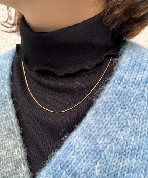 nemne store(ネンネストア)の「【低身長用サイズあり】指穴開きタートルネックニットソー(ニット/セーター・レディース・ブラック/ブラウン/オレンジ/ブルー/アイボリー/ピンク/ライトブルー・SMALL/MEDIUM)」の17枚目の写真