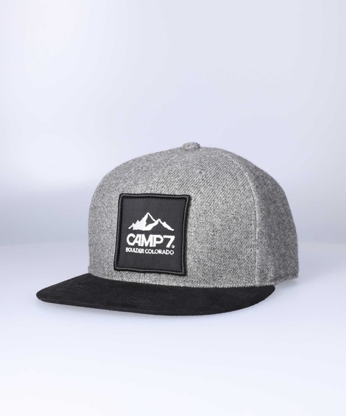 CAMP7（キャンプセブン）の「【CAMP7】フラットバイザーキャップ（キャップ・メンズ・ネイビー/グレー・フリー）」の2枚目の写真