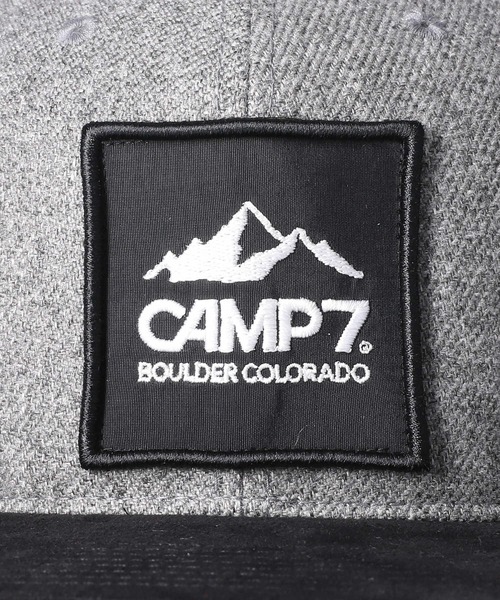 CAMP7（キャンプセブン）の「【CAMP7】フラットバイザーキャップ（キャップ・メンズ・ネイビー/グレー・フリー）」の8枚目の写真