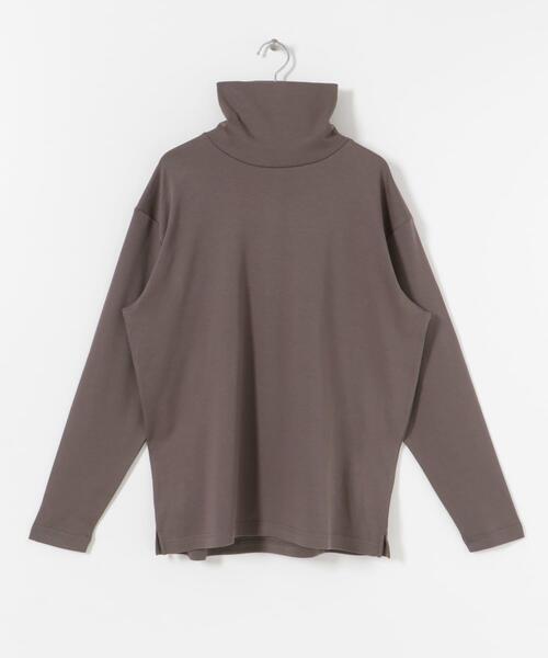 ITEMS URBANRESEARCH（アイテムズ アーバンリサーチ）の「シルケットスムース ハイネックカットソー（Tシャツ/カットソー・メンズ・ホワイト/ブラック/グレー系その他・MEDIUM/LARGE）」の3枚目の写真