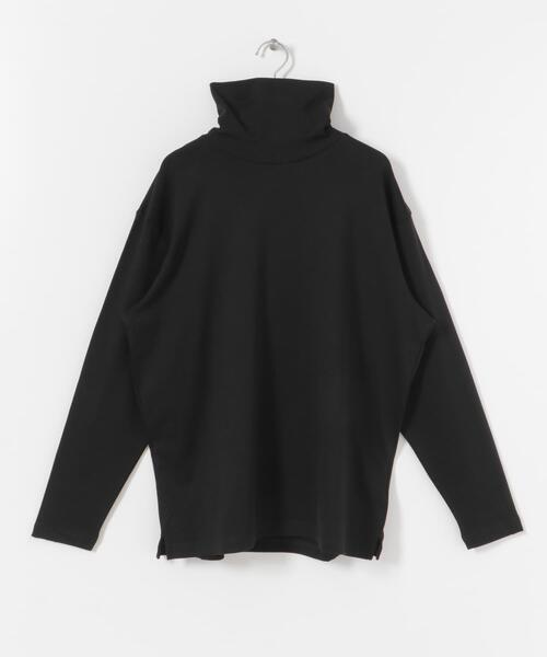 ITEMS URBANRESEARCH（アイテムズ アーバンリサーチ）の「シルケットスムース ハイネックカットソー（Tシャツ/カットソー・メンズ・ホワイト/ブラック/グレー系その他・MEDIUM/LARGE）」の2枚目の写真