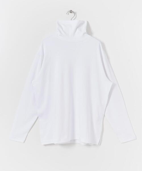 ITEMS URBANRESEARCH（アイテムズ アーバンリサーチ）の「シルケットスムース ハイネックカットソー（Tシャツ/カットソー・メンズ・ホワイト/ブラック/グレー系その他・MEDIUM/LARGE）」の9枚目の写真