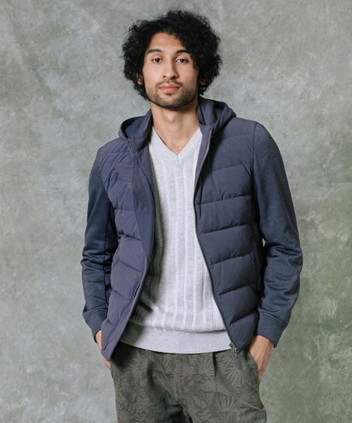 MICHEL KLEIN HOMME (ミッシェルクランオム)の「コンビネーションブルゾン(その他アウター・メンズ・グレー/ブラック・51/46/48)」の4枚目の写真