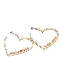 atmos pink | atmos pink ハート型 ロゴピアス / アトモスピンク ハートガタ ロゴピアス(ピアス（両耳用）)