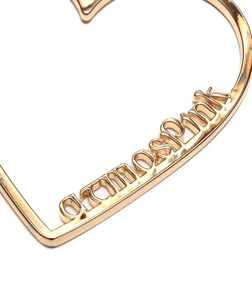 atmos pink（アトモスピンク）の「atmos pink ハート型 ロゴピアス / アトモスピンク ハートガタ ロゴピアス（ピアス（両耳用）・レディース・シルバー/ゴールド・FREE）」の3枚目の写真