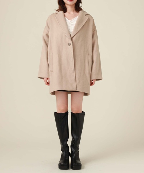 アルシーヴ　ウールロングチェスターコート AZUL BY MOUSSY コート チェスターコート B-HEAT2WAY