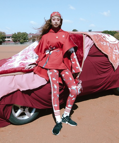 adidas（アディダス）の「テベ・マググ × アディダス レギンス / ヨガウェア / アディダスオリジナルス（レギンス/スパッツ・レディース・レッド・LARGE/MEDIUM/X-SMALL/XX-LARGE/X-LARGE/SMALL）」の6枚目の写真