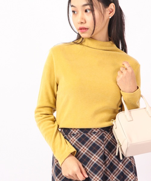 FUNALIVE（ファンアライブ）の「SPONIC 東レ吸湿発熱ソフトサーモαボトルネック（ニット/セーター・レディース・ターコイズブルー/ベージュ/ブラウン/マスタード/チャコール/ワイン/パープル/ブラック・M/LL/L）」の7枚目の写真