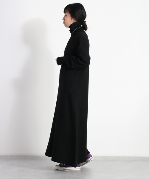 cepo(セポ)の「モチモチ ハイネックニットワンピース(ワンピース・レディース・ブラック/オレンジ/ベージュ・M)」の6枚目の写真