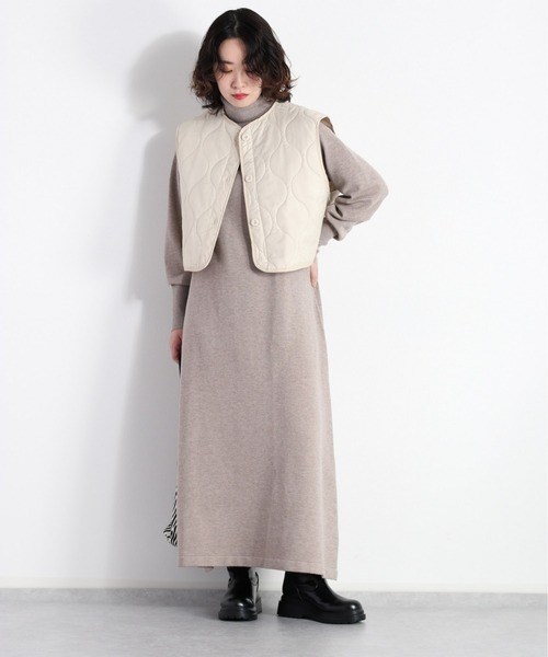 cepo(セポ)の「モチモチ ハイネックニットワンピース(ワンピース・レディース・ブラック/オレンジ/ベージュ・M)」の10枚目の写真