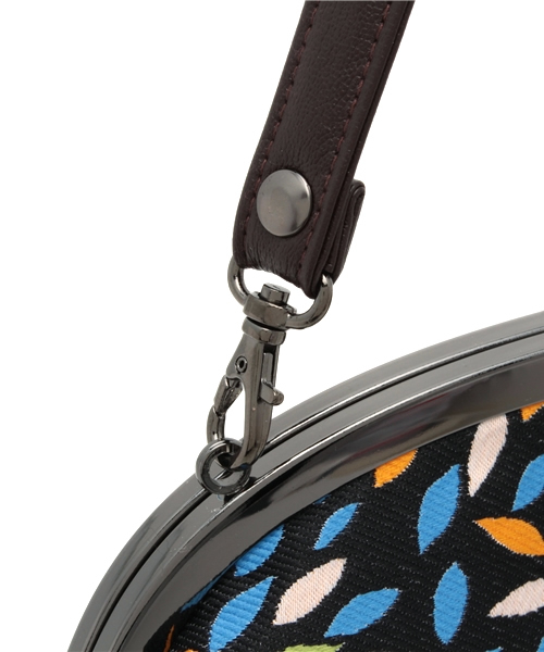 カヤ(カヤ)の「【カヤ】ジャガード7寸丸型がま口バッグ(ハンドバッグ・レディース・カラフル/梅/ホワイト系その他/ブラック系その他/マルチ・FREE)」の16枚目の写真