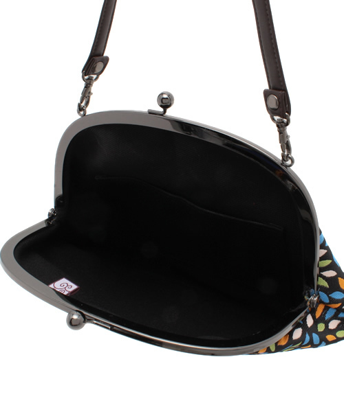 カヤ(カヤ)の「【カヤ】ジャガード7寸丸型がま口バッグ(ハンドバッグ・レディース・カラフル/梅/ホワイト系その他/ブラック系その他/マルチ・FREE)」の17枚目の写真