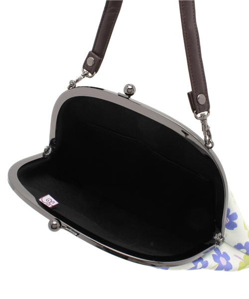 カヤ(カヤ)の「【カヤ】ジャガード7寸丸型がま口バッグ(ハンドバッグ・レディース・カラフル/梅/ホワイト系その他/ブラック系その他/マルチ・FREE)」の12枚目の写真